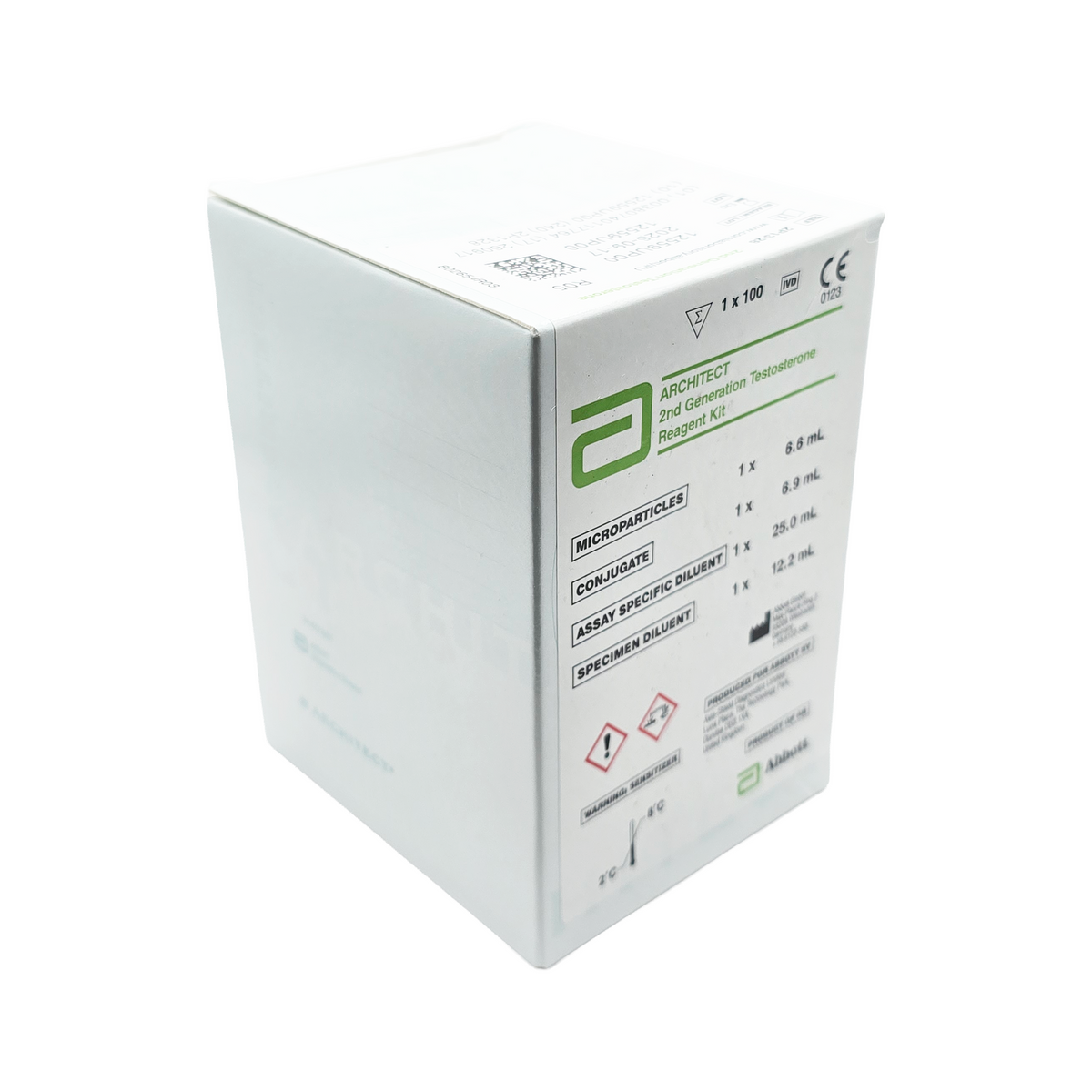 Reactivo Testosterona 2nd Gen Abbott Architect 100 Tests