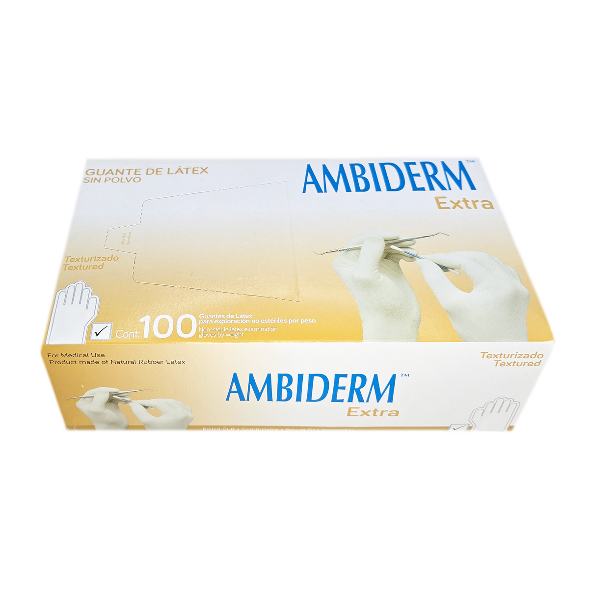 Guante Ambiderm Extra No Estéril