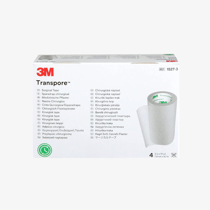 Transpore C Surgical Tape de 7,6 cm x 9,1 m