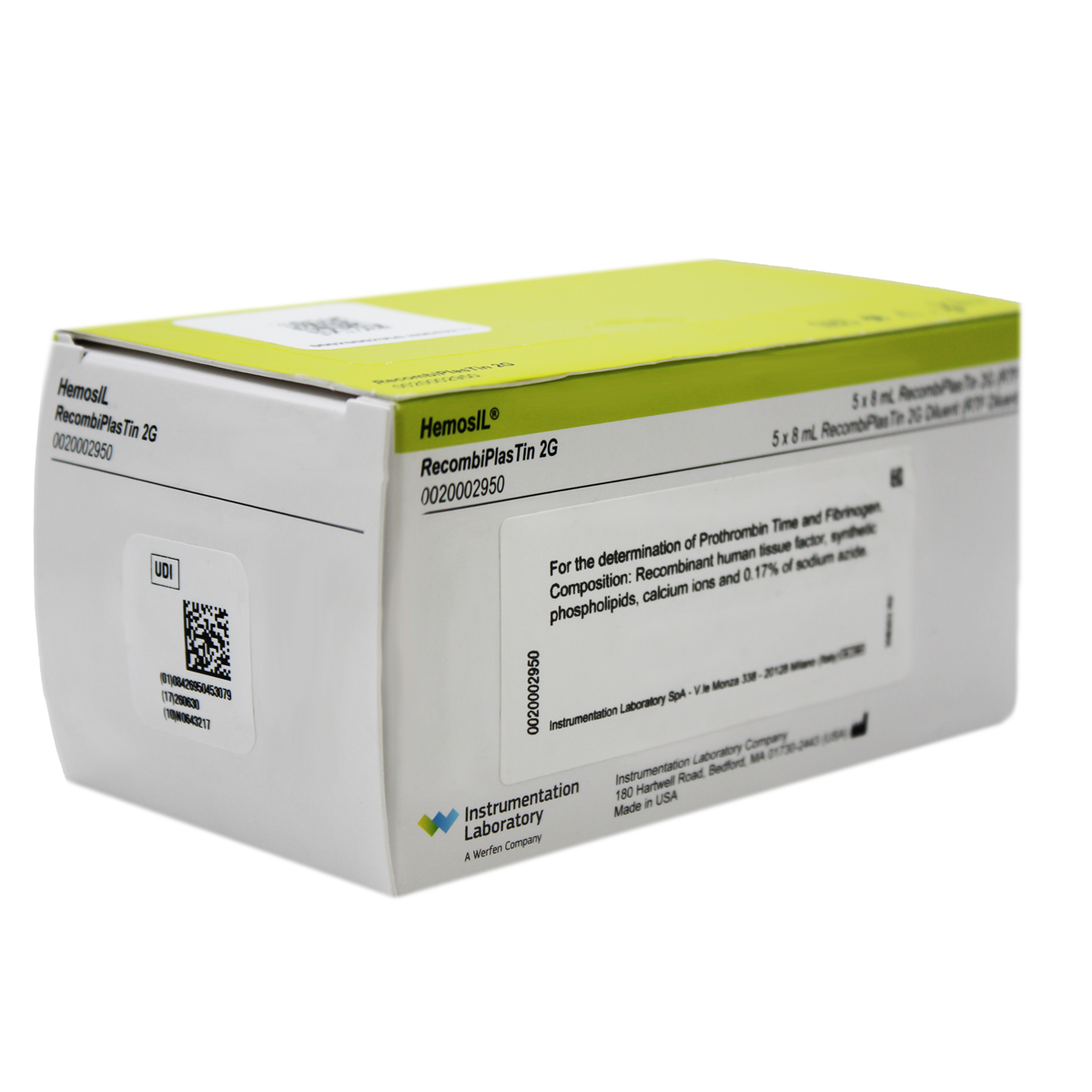 Reactivos HemosIL RecombiPlasTin 2G 8ml