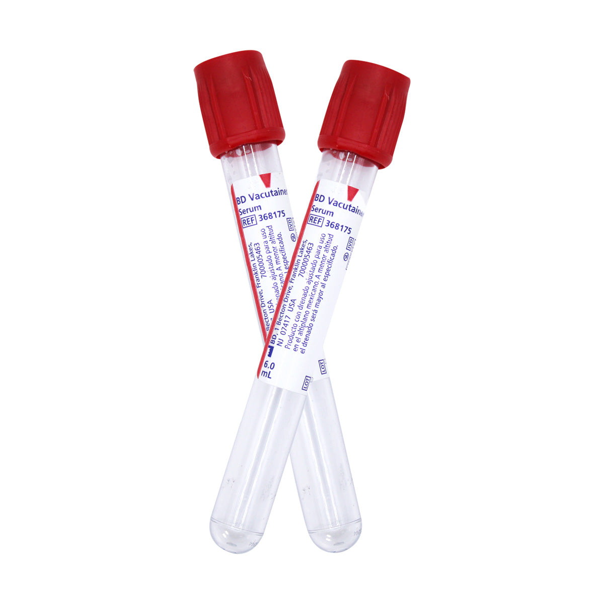 Tubo BD Vacutainer Rojo para Recolección de Sangre con Activador de Coagulación 6 ML Pieza