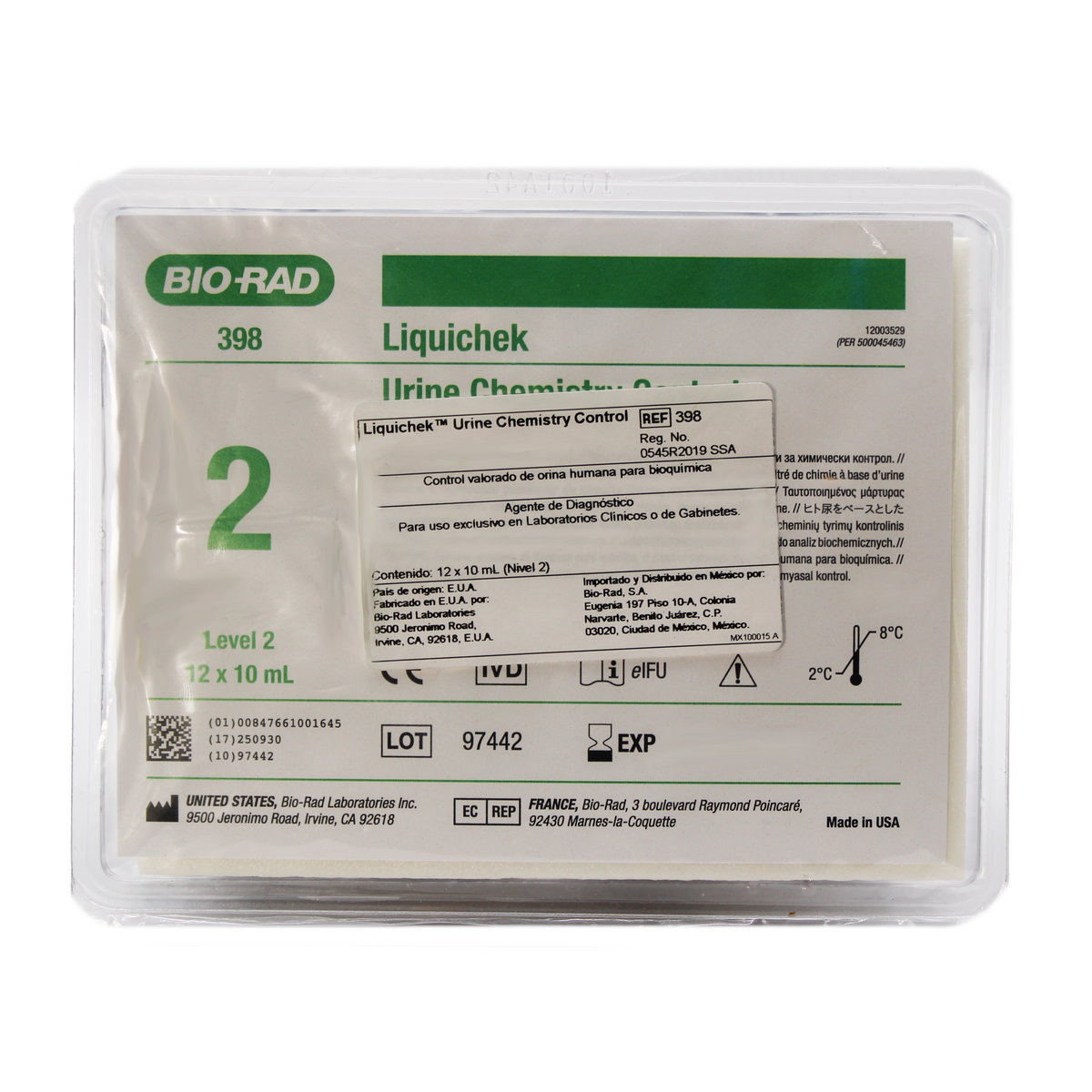 Liquichek Urine Chemistry control Level 2
