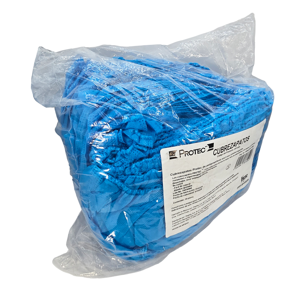 Cubrezapatos de Polipropileno Azul con Antiderrapante
