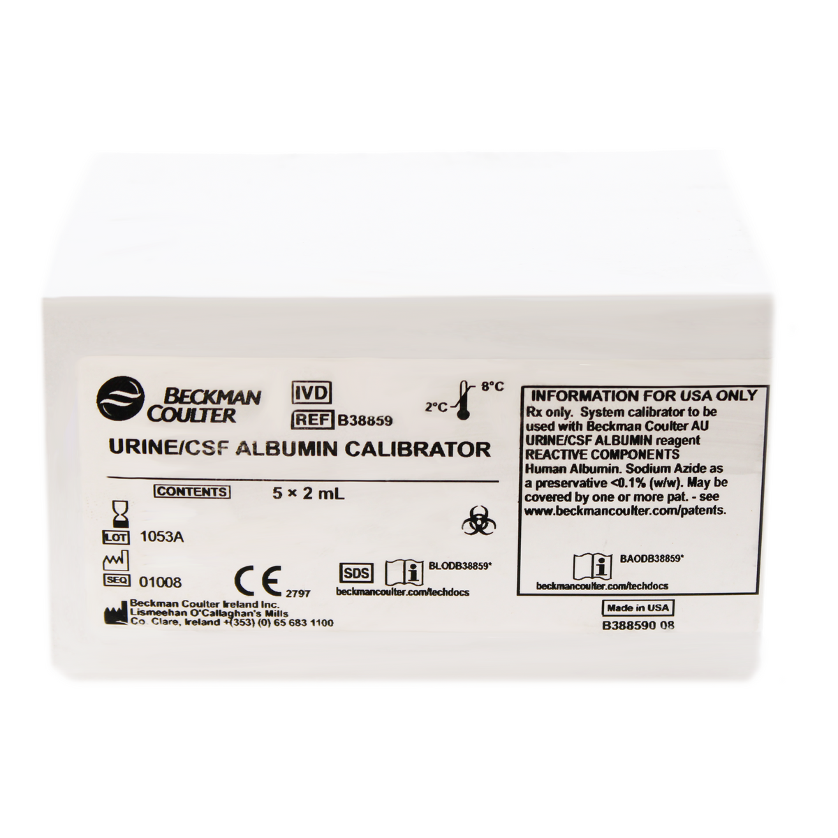 Reactivo Beckman Coulter Urine/ CSF Albumin calibrator
