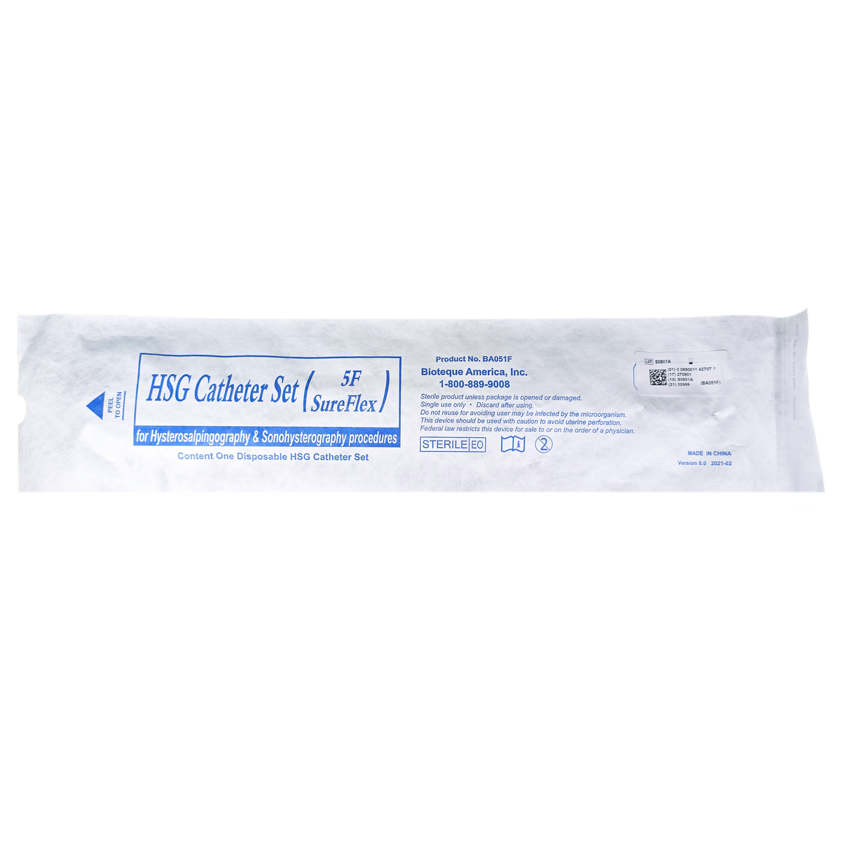 HSG Catheter Set - 5F Sureflex