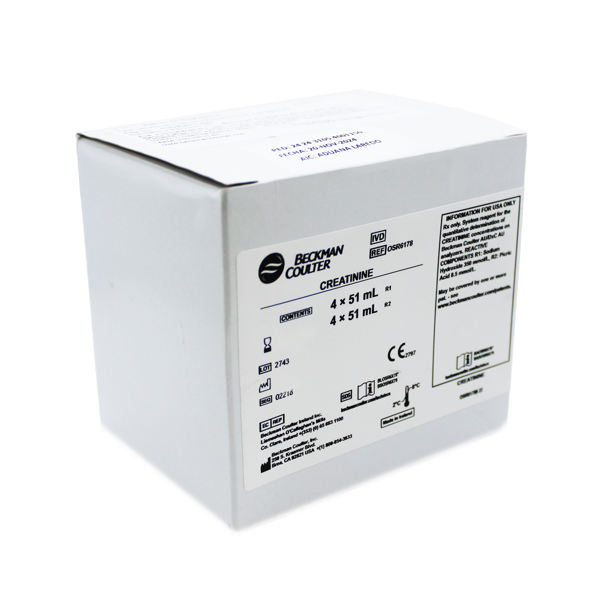 Reactivo Beckman Coulter Creatinine
