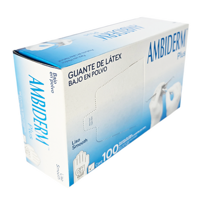 Guante Latex Plus Ambiderm No Estéril Bajo en Polvo