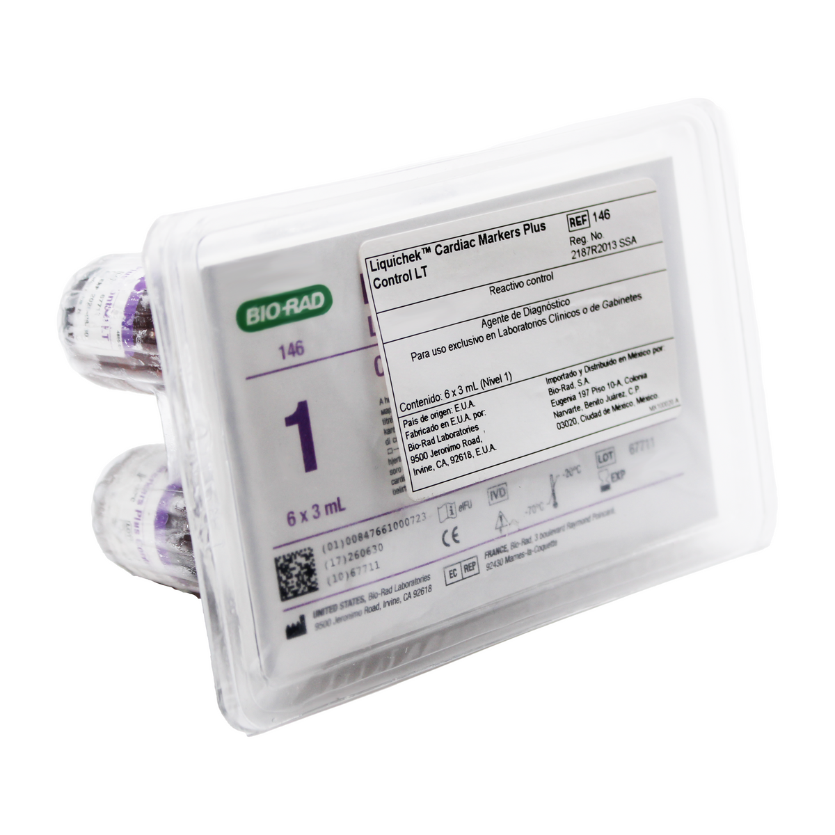 Reactivo Bio-Rad Liquichek Cardiac Markers Plus Control LT 1