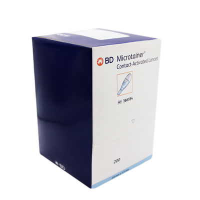 Lanceta Bd Microtainer Contact-Activated Azul 1.5 x 2.0 mm