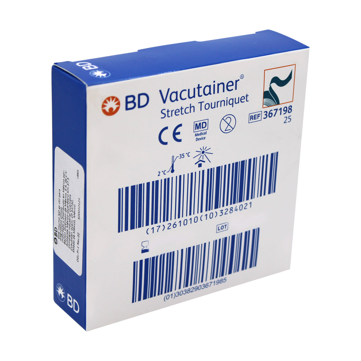 Torniquete BD Vacutainer® Stretch Libre de Látex Caja
