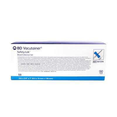 Mariposa-Equipo Alado Bd Vacutainer Safety-Look Azul Marino 25G x 19 mm