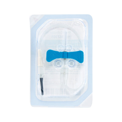 Mariposa-Equipo Alado Bd Vacutainer Ultratouch Push Button Azul Marino 25G x 19 mm