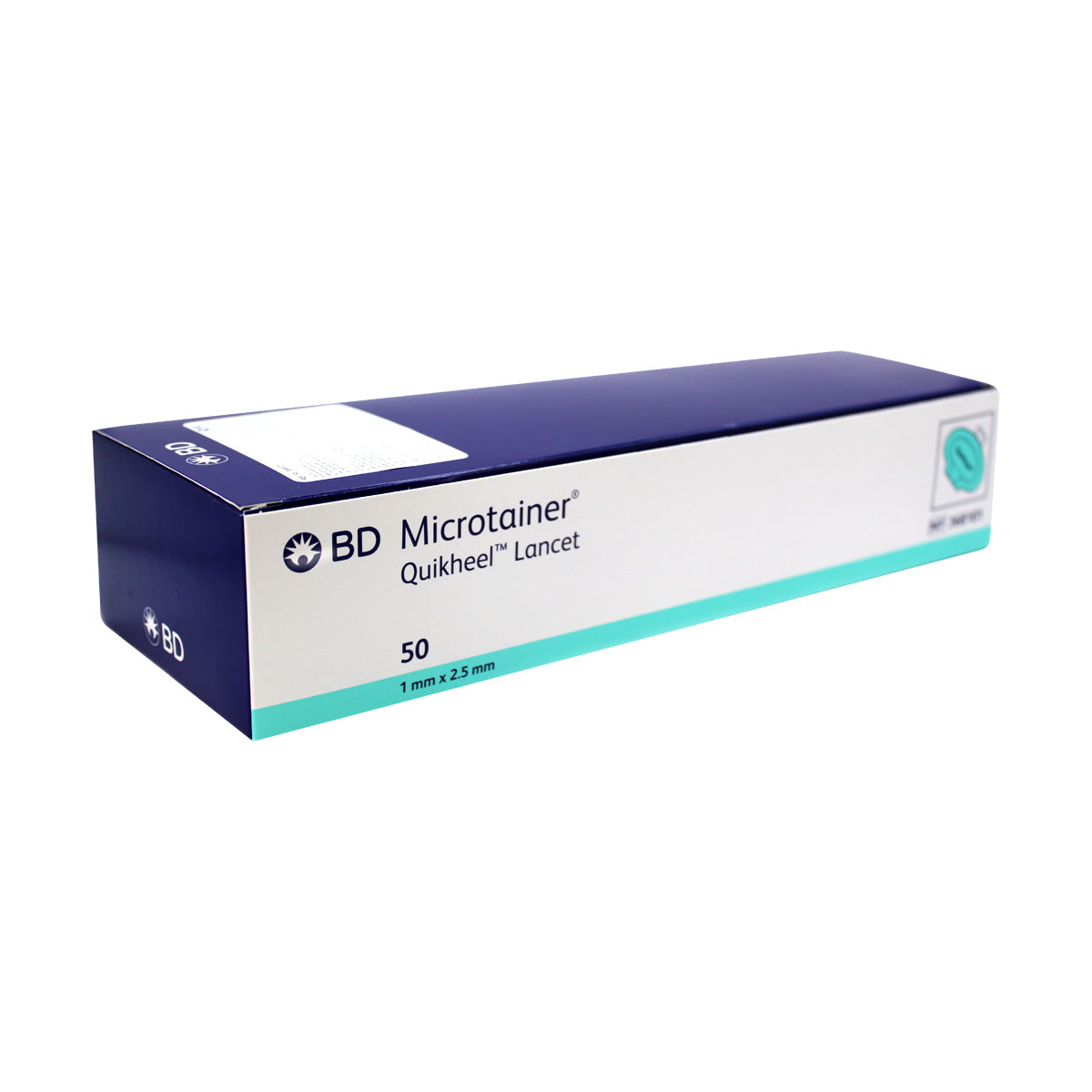 Lanceta Bd Microtrainer Quikheel Turquesa 1 mm