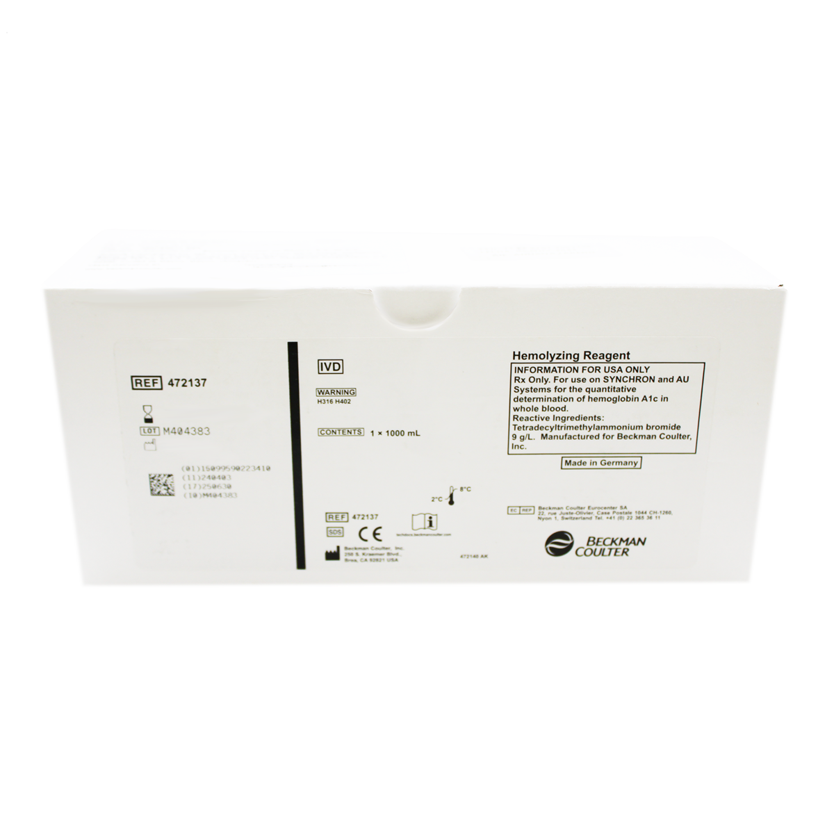 Reactivo Beckman Coulter Hemolyzing Reagent