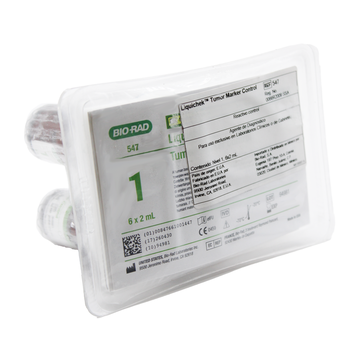 Reactivo Bio-Rad Liquichek Tumor Marker Control 1