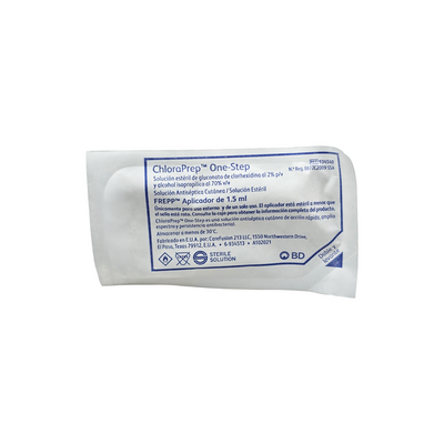 Solución Antiséptica ChloraPrep One-Step Frepp 20 Aplicadores BD
