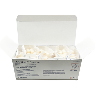 Solución Antiséptica ChloraPrep One-Step Frepp 20 Aplicadores BD
