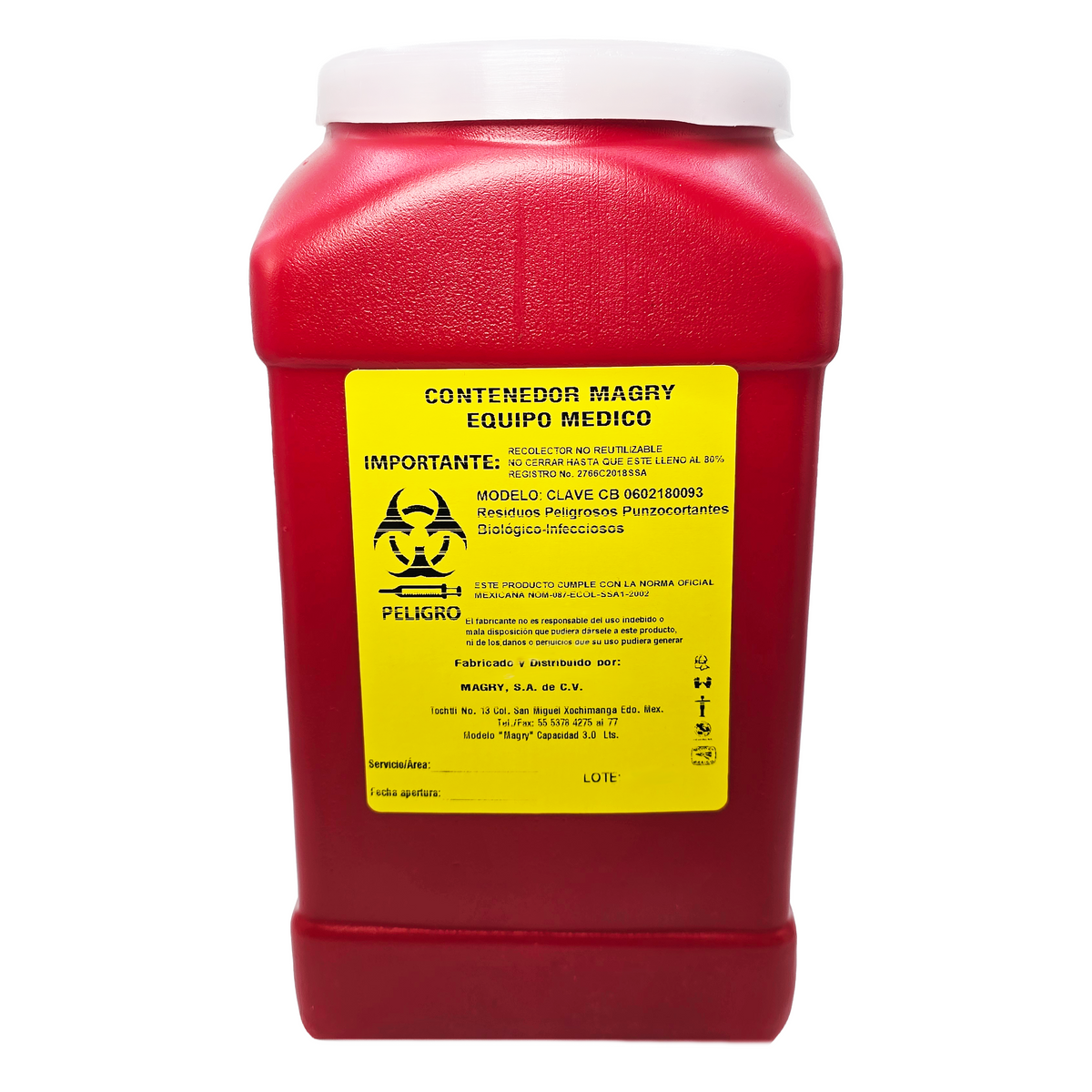 Contenedor Equipo Médico RbBi 3.7 L
