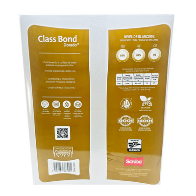 Papel Class Bond Dorado Carta 93%