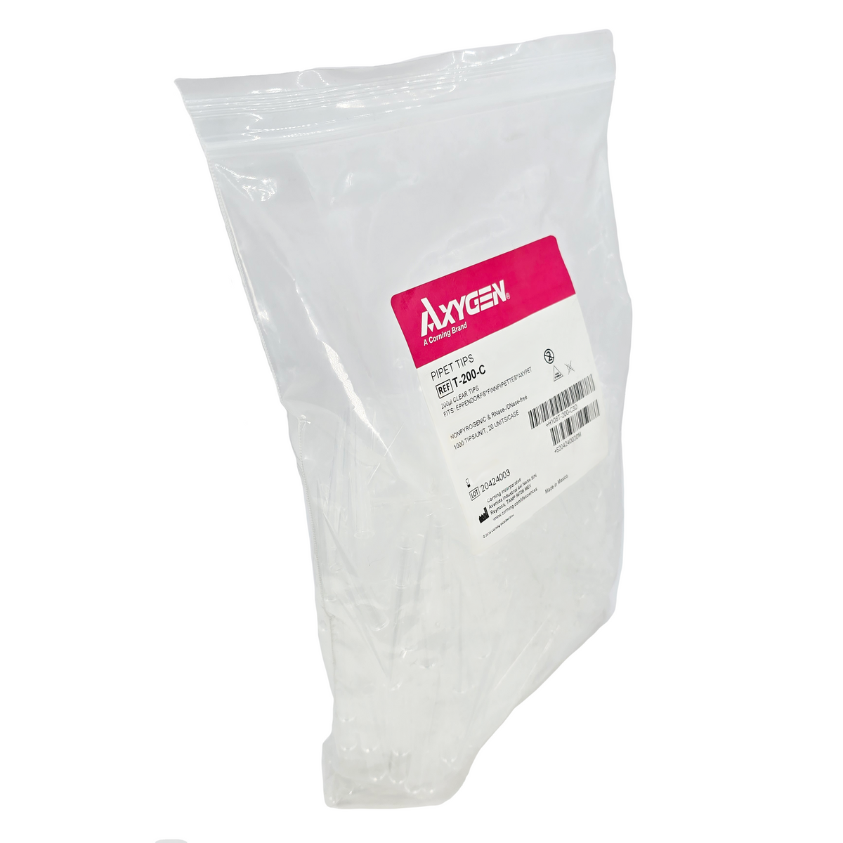 Puntas de Pipeta Transparentes 200 µl 1-200 µl