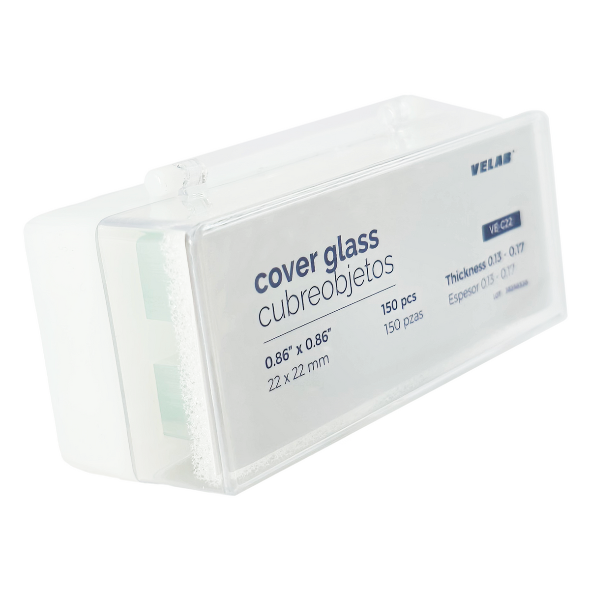 Cubre Objetos De Vidrio 22 x 22 mm