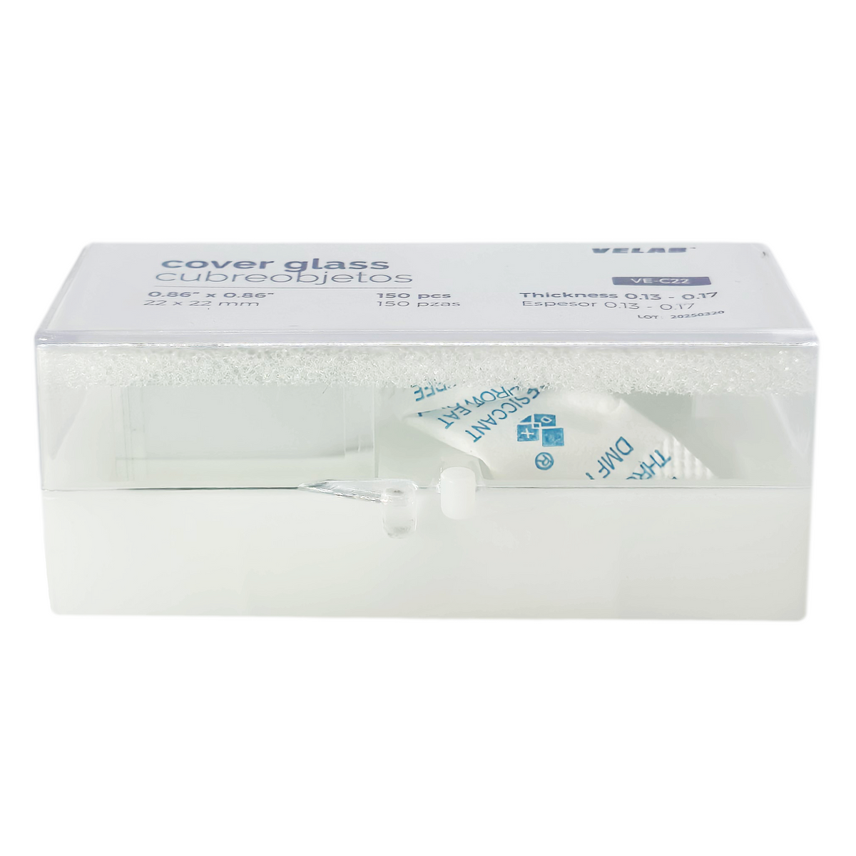 Cubre Objetos De Vidrio 22 x 22 mm